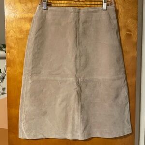 VINTAGE SUEDE LEATHER SKIRT ST JOHNS BAY